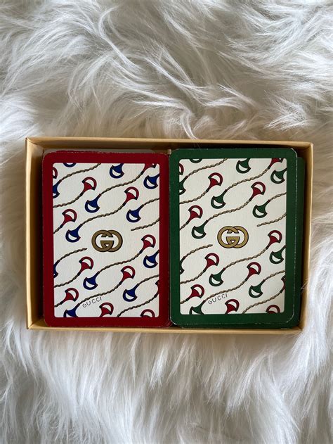 gucci playing card set.